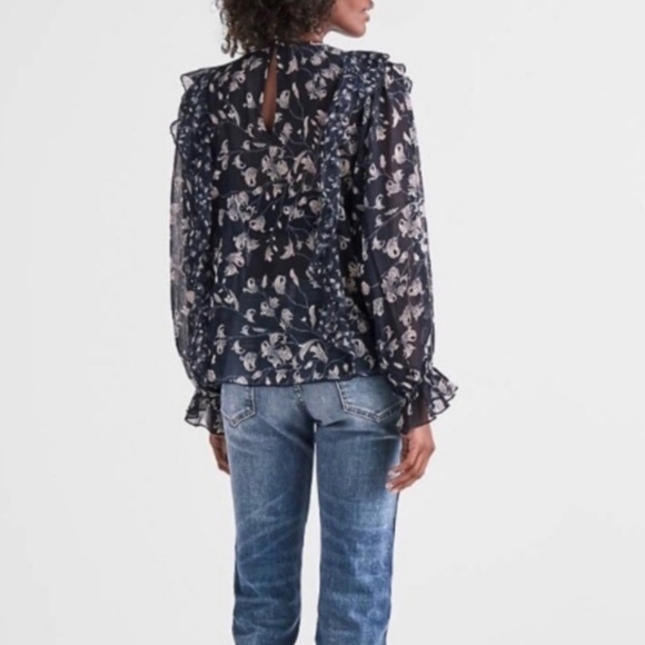 LUCKY BRAND | Sweet Chiffon Peasant Top NEW! - Picture 3 of 8